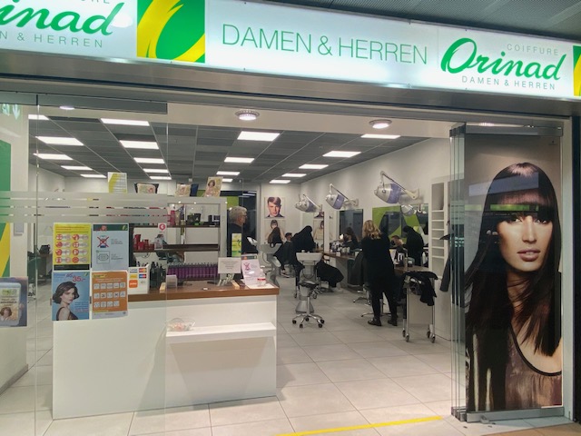 Orinad Coiffure Filiale in Thalwil. Eingang 1. Stock, gleich nach Rolltreppe